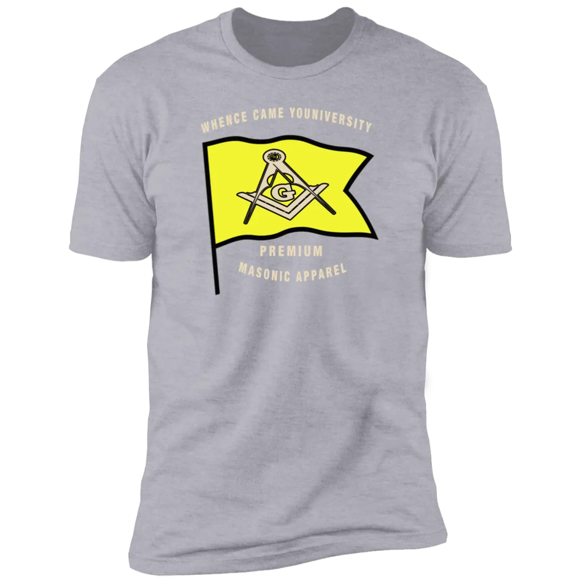 Premium Masonic Apparel Tee (yellow flag)