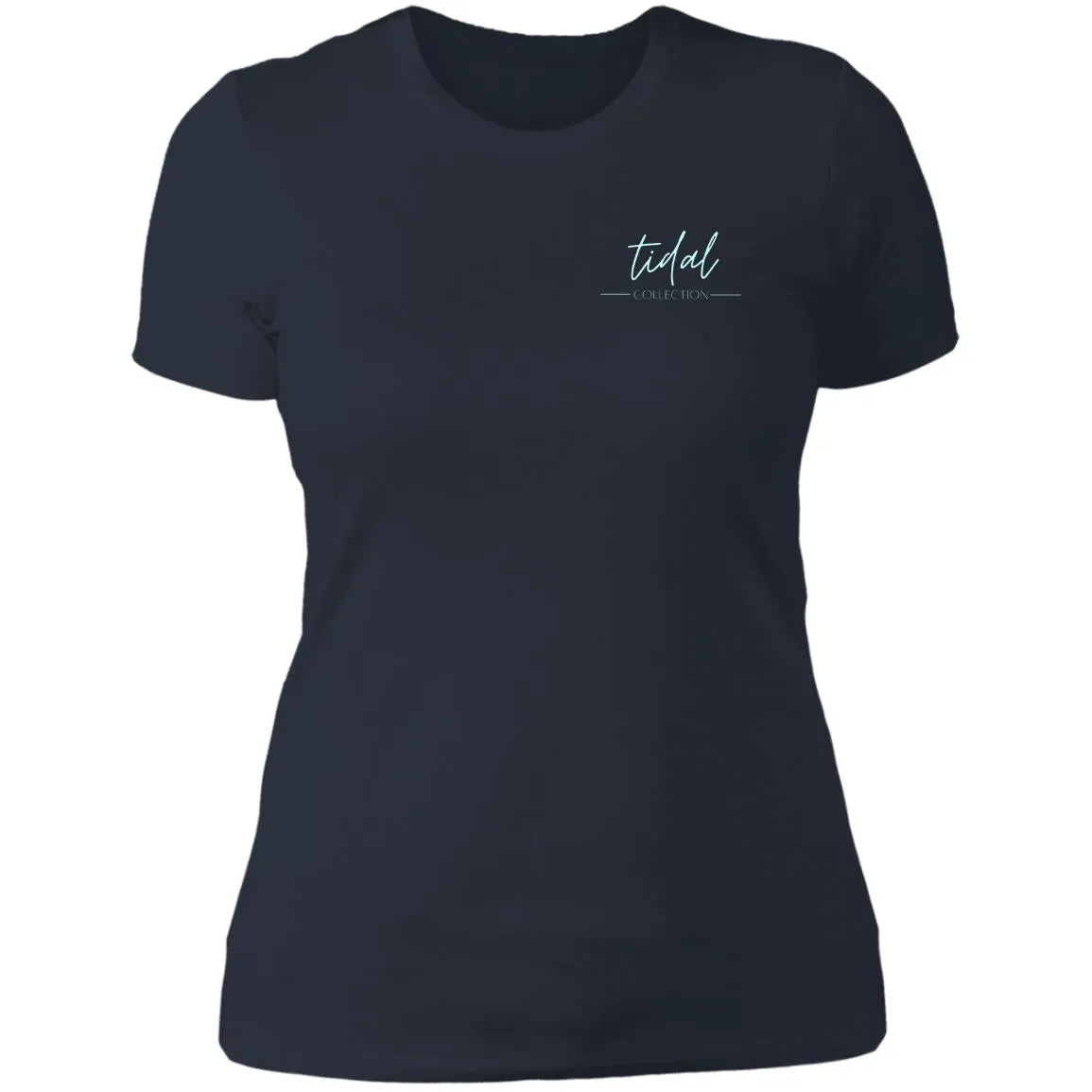 "Big Hook- Aqua" Ladies' Boyfriend Tee