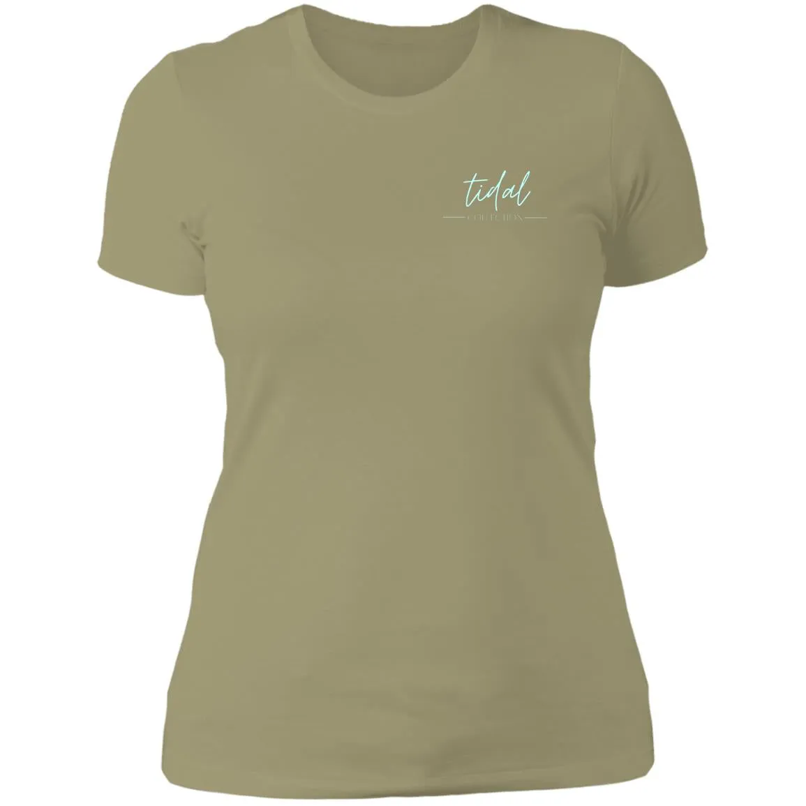 "Big Hook- Aqua" Ladies' Boyfriend Tee