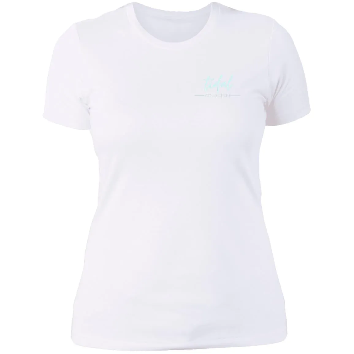 "Big Hook- Aqua" Ladies' Boyfriend Tee