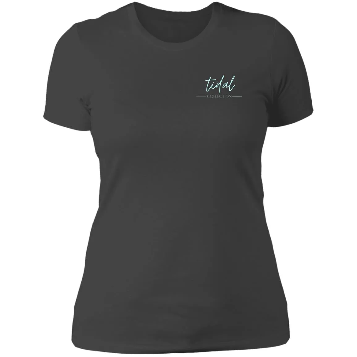 "Big Hook- Aqua" Ladies' Boyfriend Tee