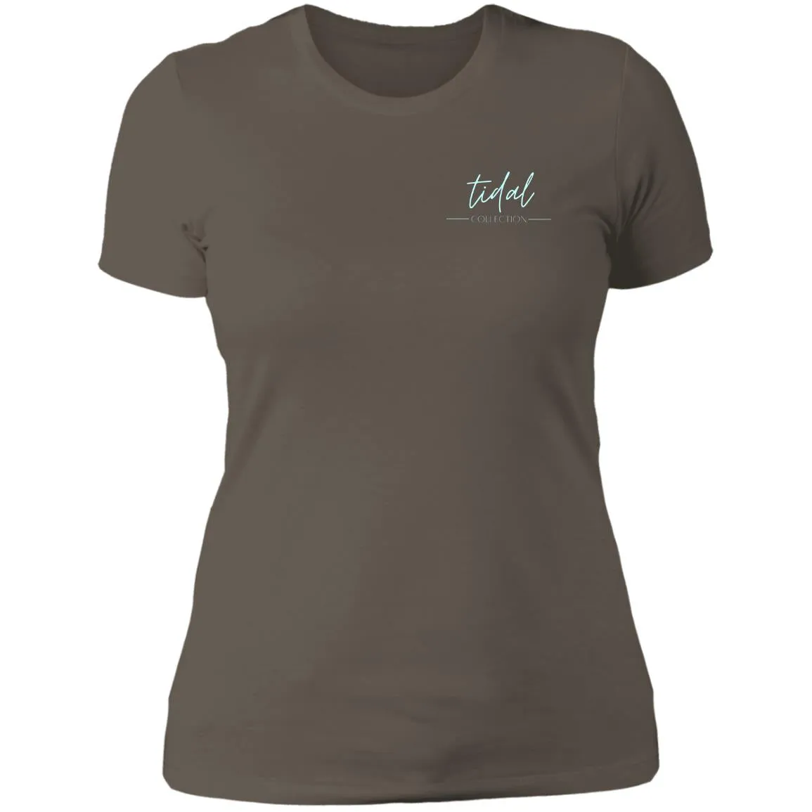 "Big Hook- Aqua" Ladies' Boyfriend Tee