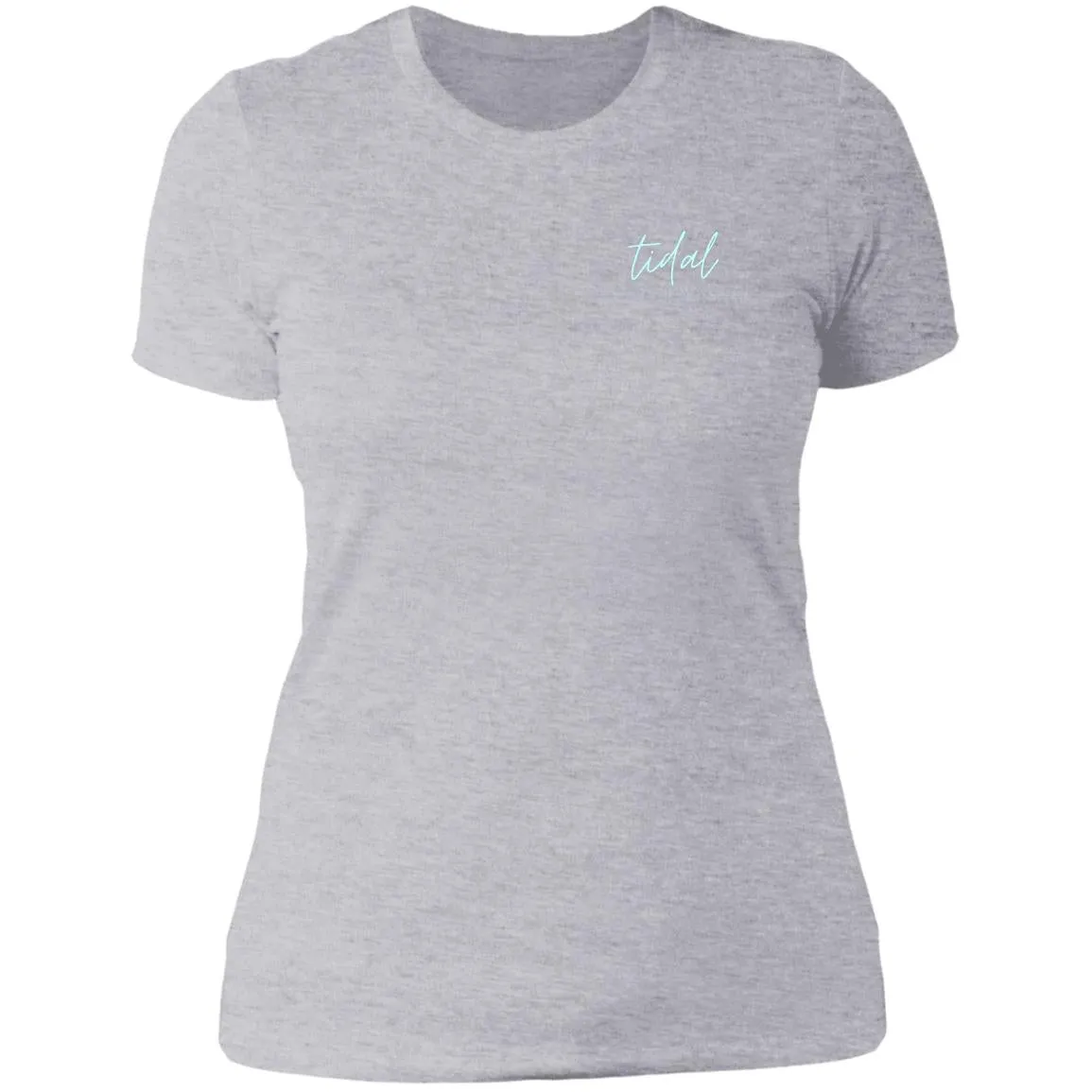 "Big Hook- Aqua" Ladies' Boyfriend Tee