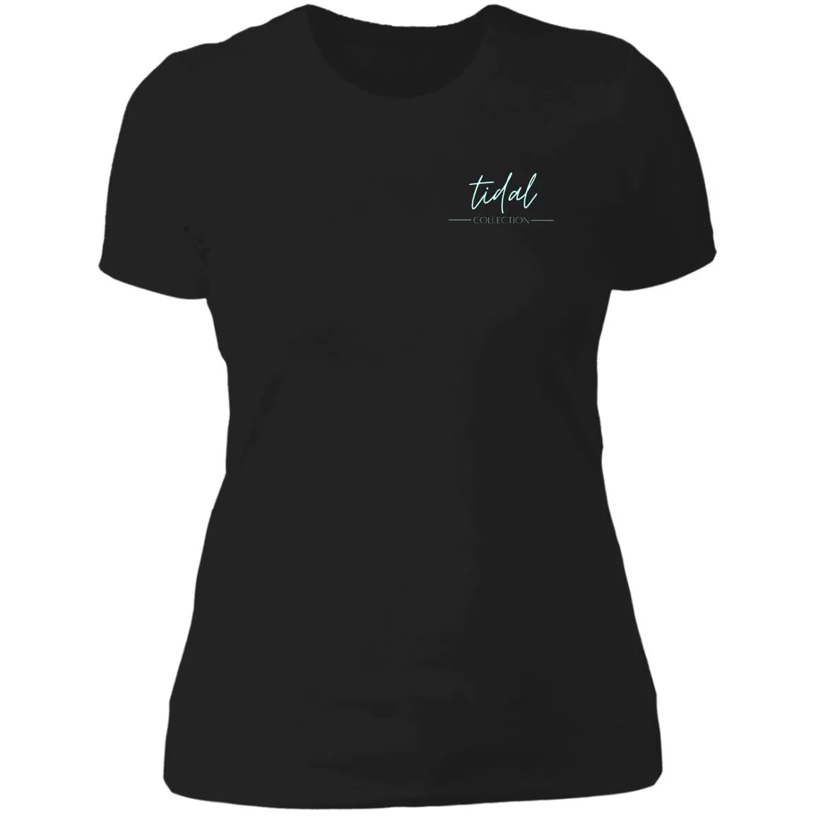 "Big Hook- Aqua" Ladies' Boyfriend Tee