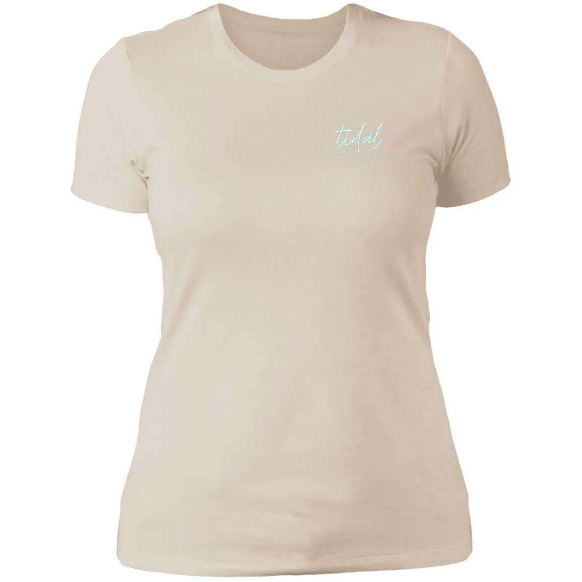 "Big Hook- Aqua" Ladies' Boyfriend Tee