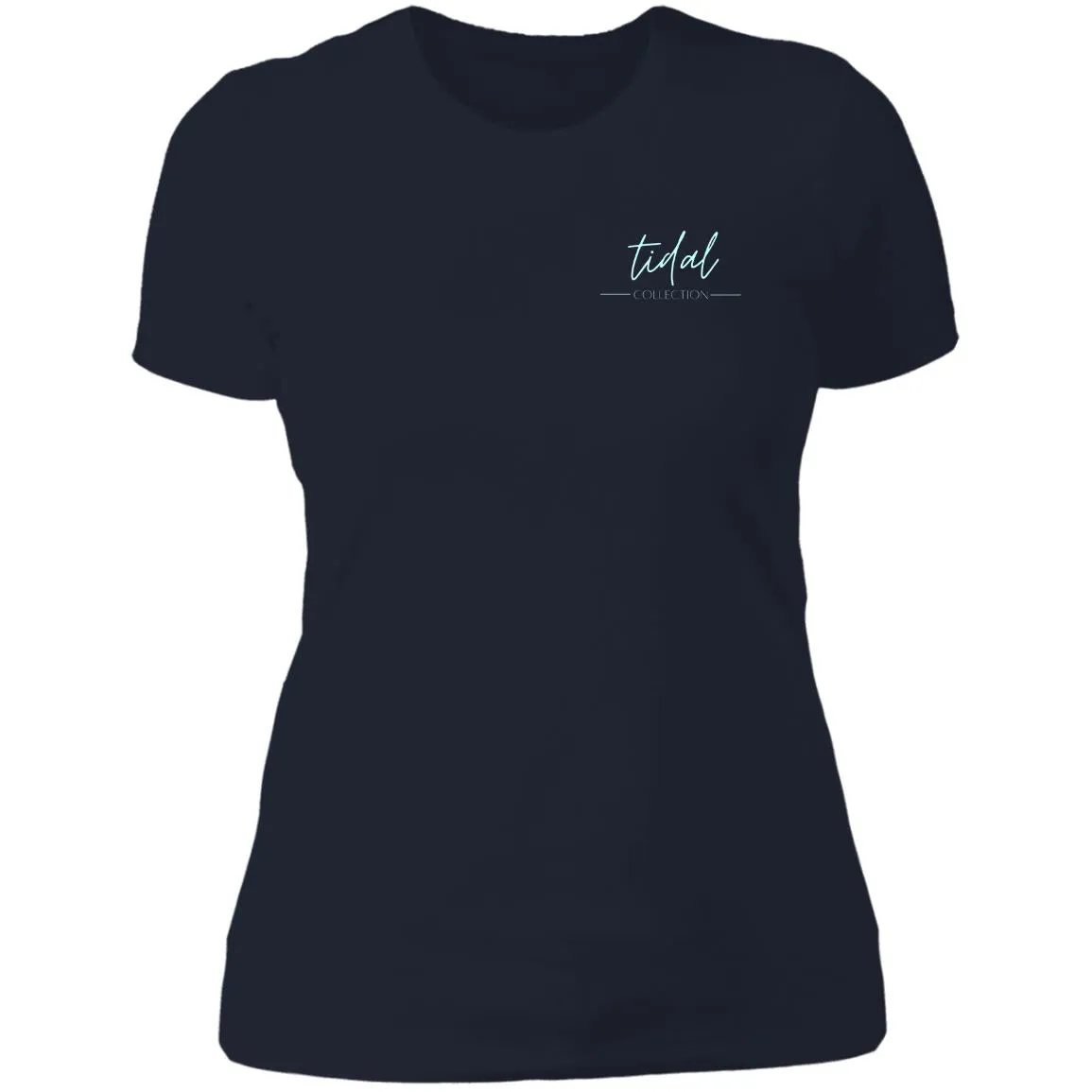 "Big Hook- Aqua" Ladies' Boyfriend Tee