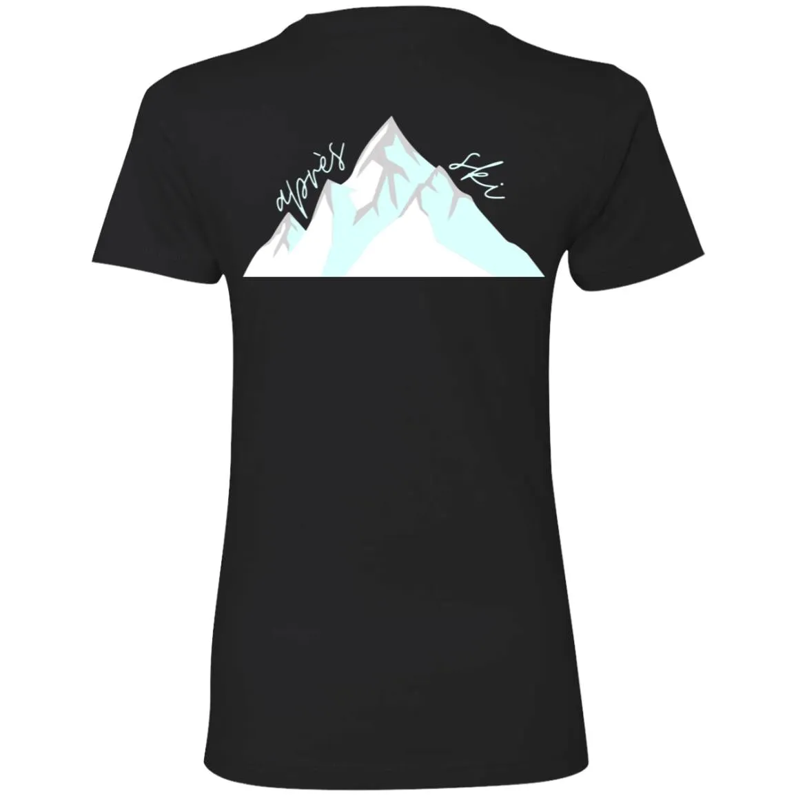 "Big Mountain Back- AQUA" Ladies' Boyfriend T-Shirt