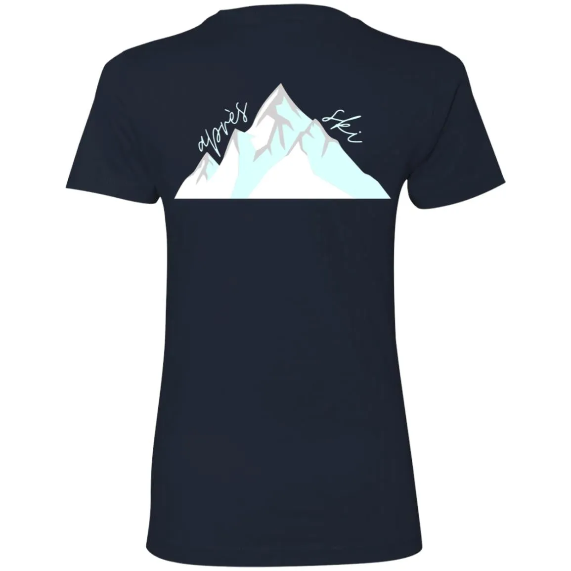 "Big Mountain Back- AQUA" Ladies' Boyfriend T-Shirt