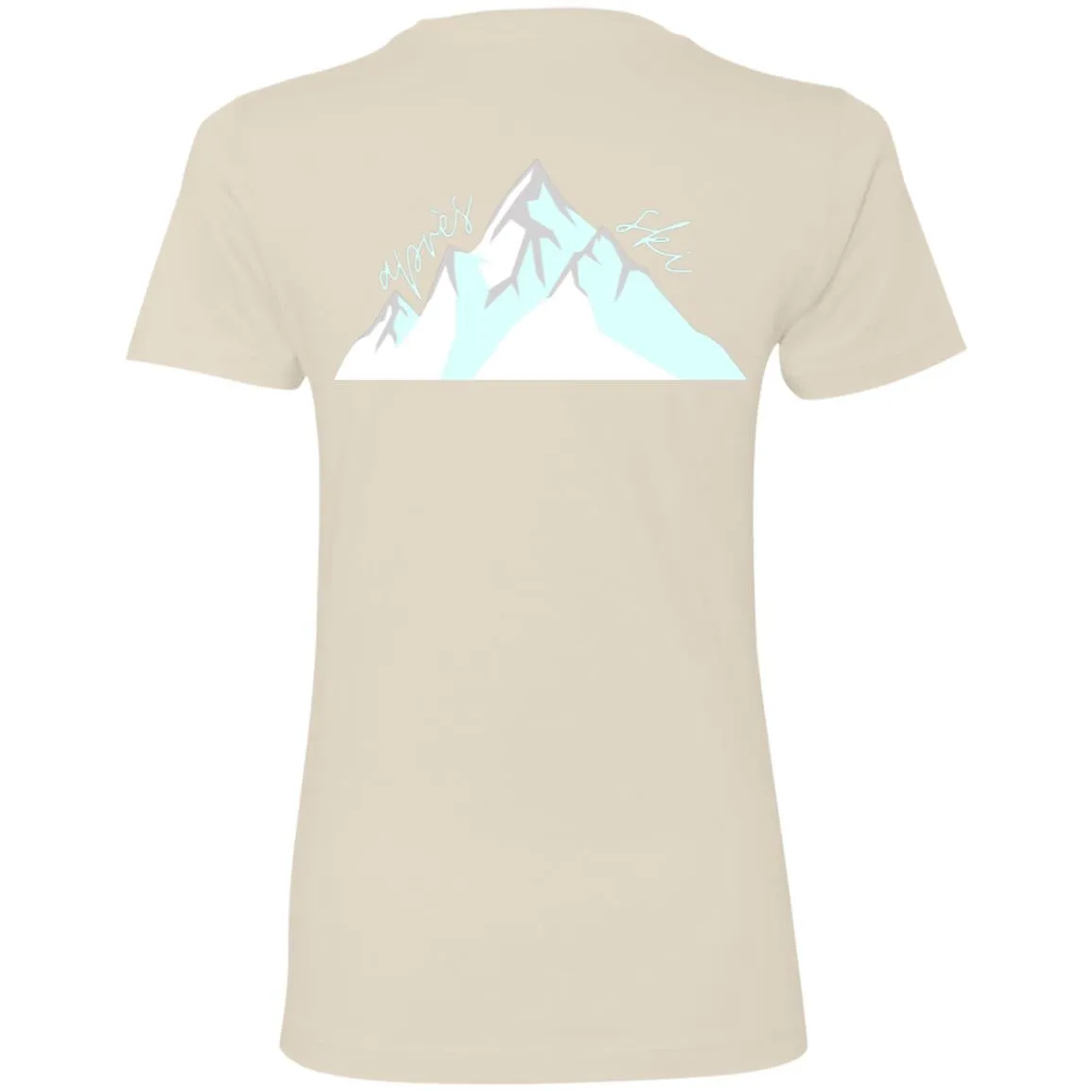 "Big Mountain Back- AQUA" Ladies' Boyfriend T-Shirt