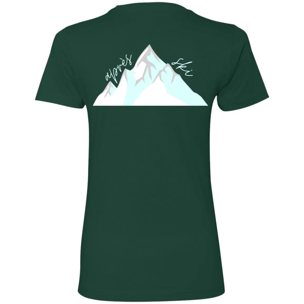 "Big Mountain Back- AQUA" Ladies' Boyfriend T-Shirt
