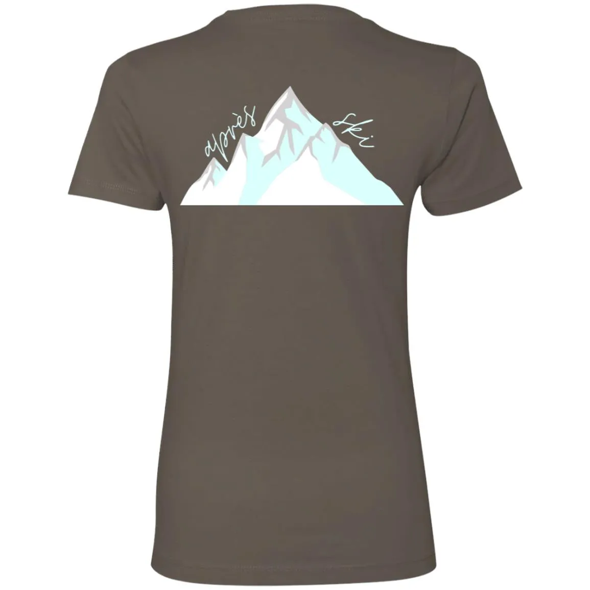 "Big Mountain Back- AQUA" Ladies' Boyfriend T-Shirt