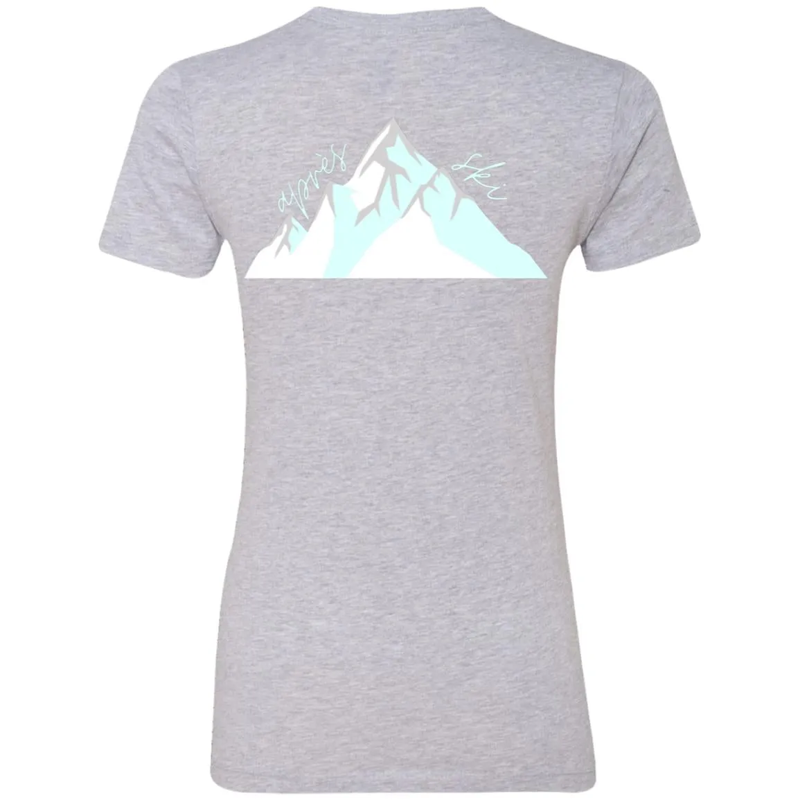 "Big Mountain Back- AQUA" Ladies' Boyfriend T-Shirt