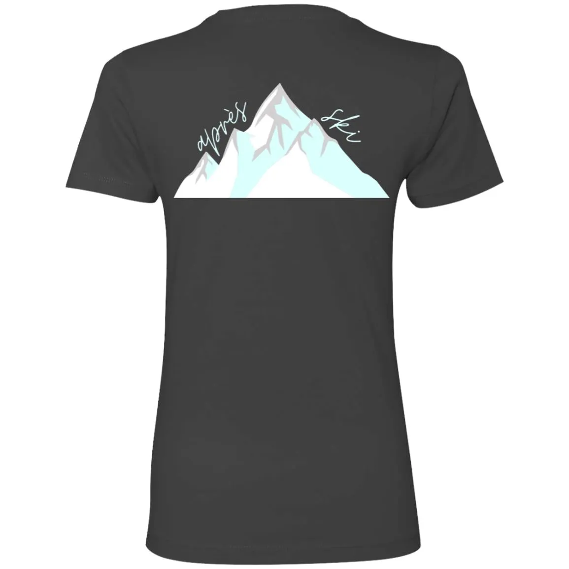 "Big Mountain Back- AQUA" Ladies' Boyfriend T-Shirt