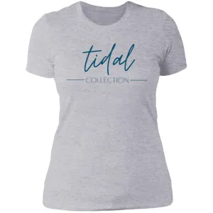 "Tidal Collection- NAVY" Ladies' Boyfriend T-Shirt