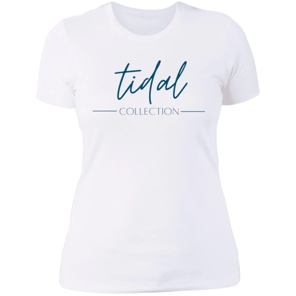 "Tidal Collection- NAVY" Ladies' Boyfriend T-Shirt