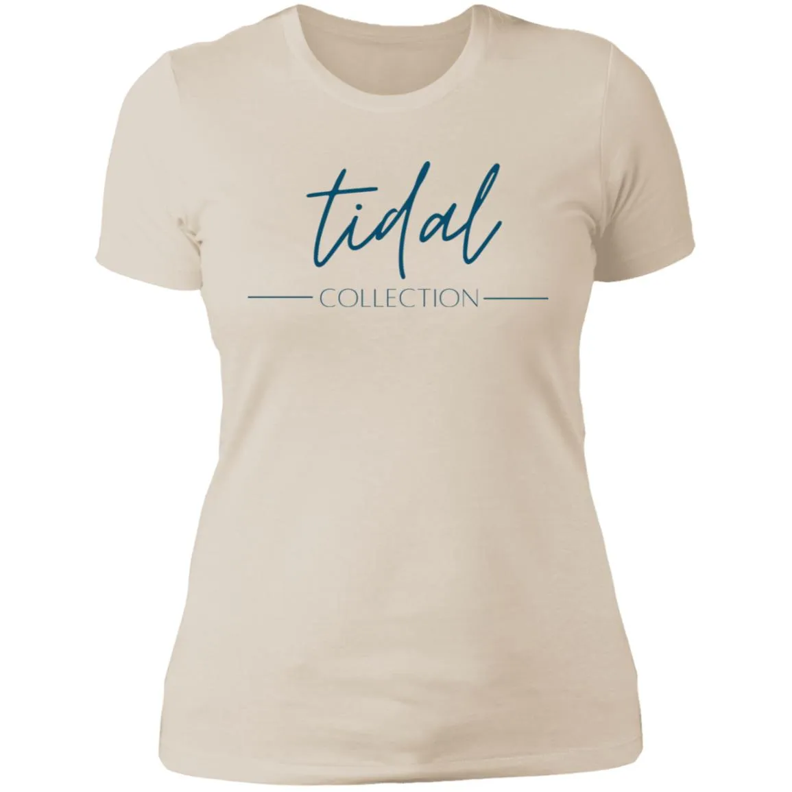 "Tidal Collection- NAVY" Ladies' Boyfriend T-Shirt