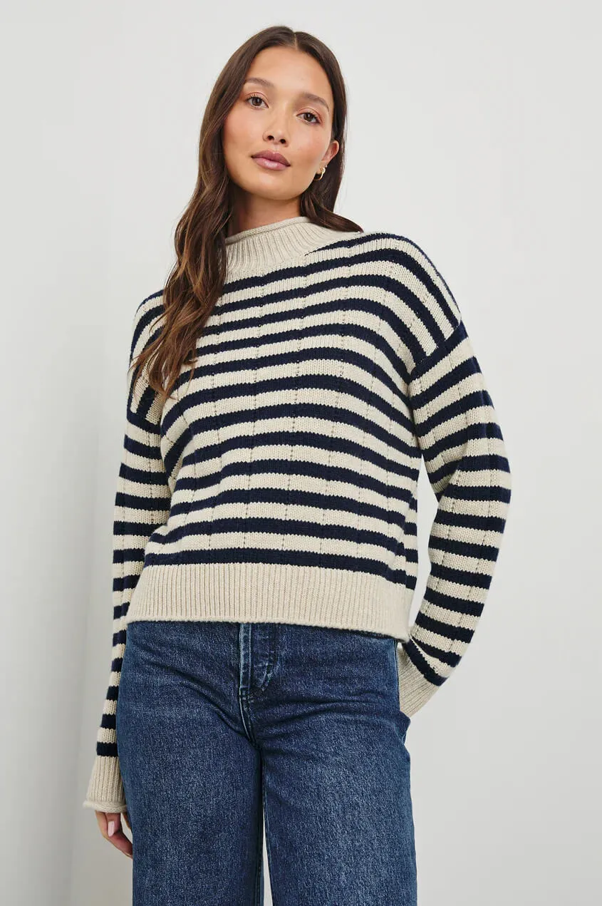 Rails - Corrine Sweater in Oat Navy