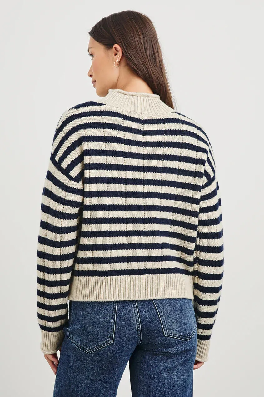 Rails - Corrine Sweater in Oat Navy