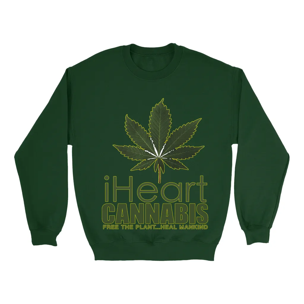 Rastafari JAMS Reggae Radio - iHeart Cannabis (DARK colored) Sweatshirts
