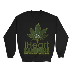 Rastafari JAMS Reggae Radio - iHeart Cannabis (DARK colored) Sweatshirts