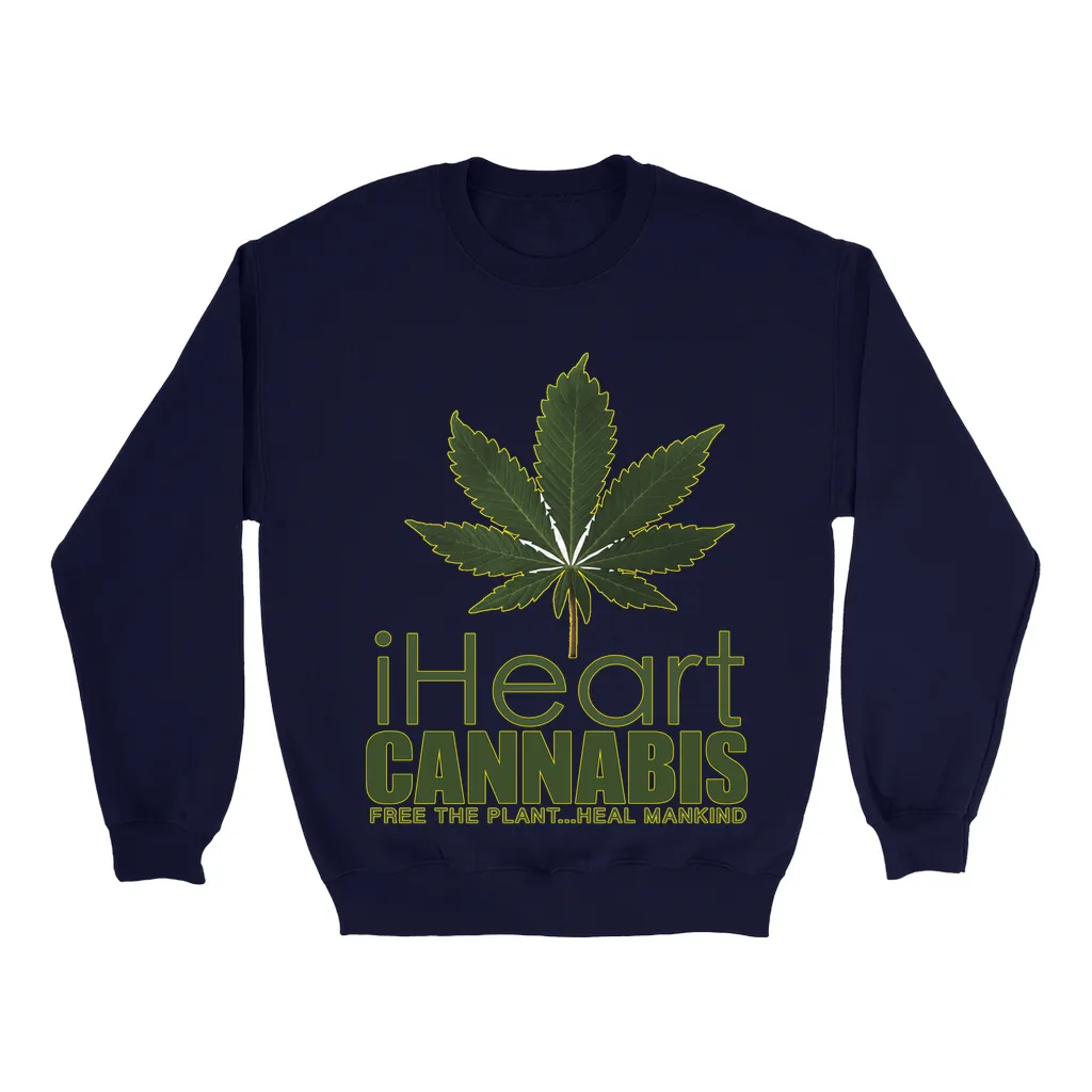 Rastafari JAMS Reggae Radio - iHeart Cannabis (DARK colored) Sweatshirts