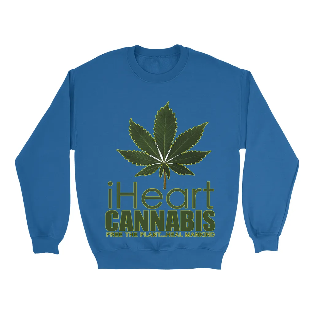 Rastafari JAMS Reggae Radio - iHeart Cannabis (DARK colored) Sweatshirts
