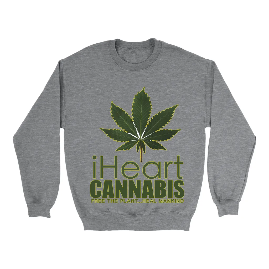 Rastafari JAMS Reggae Radio - iHeart Cannabis (DARK colored) Sweatshirts