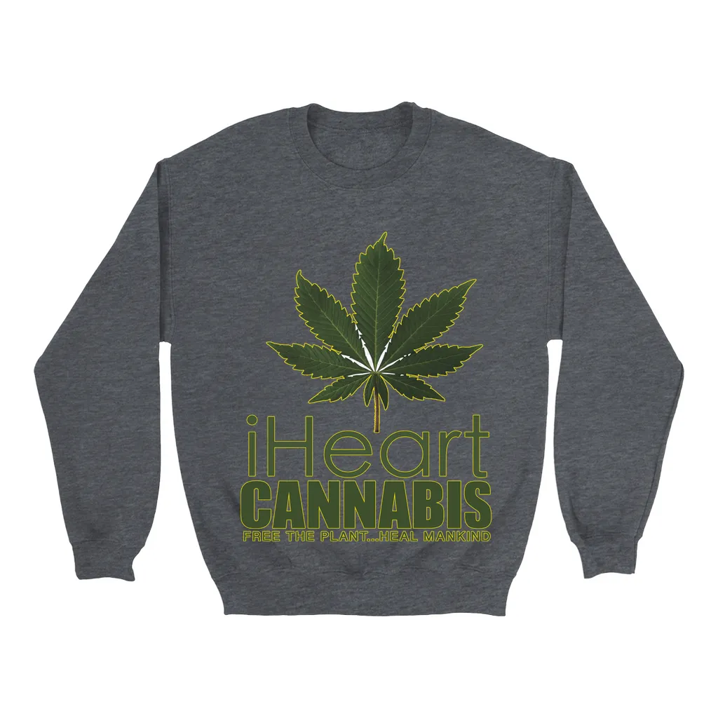 Rastafari JAMS Reggae Radio - iHeart Cannabis (DARK colored) Sweatshirts