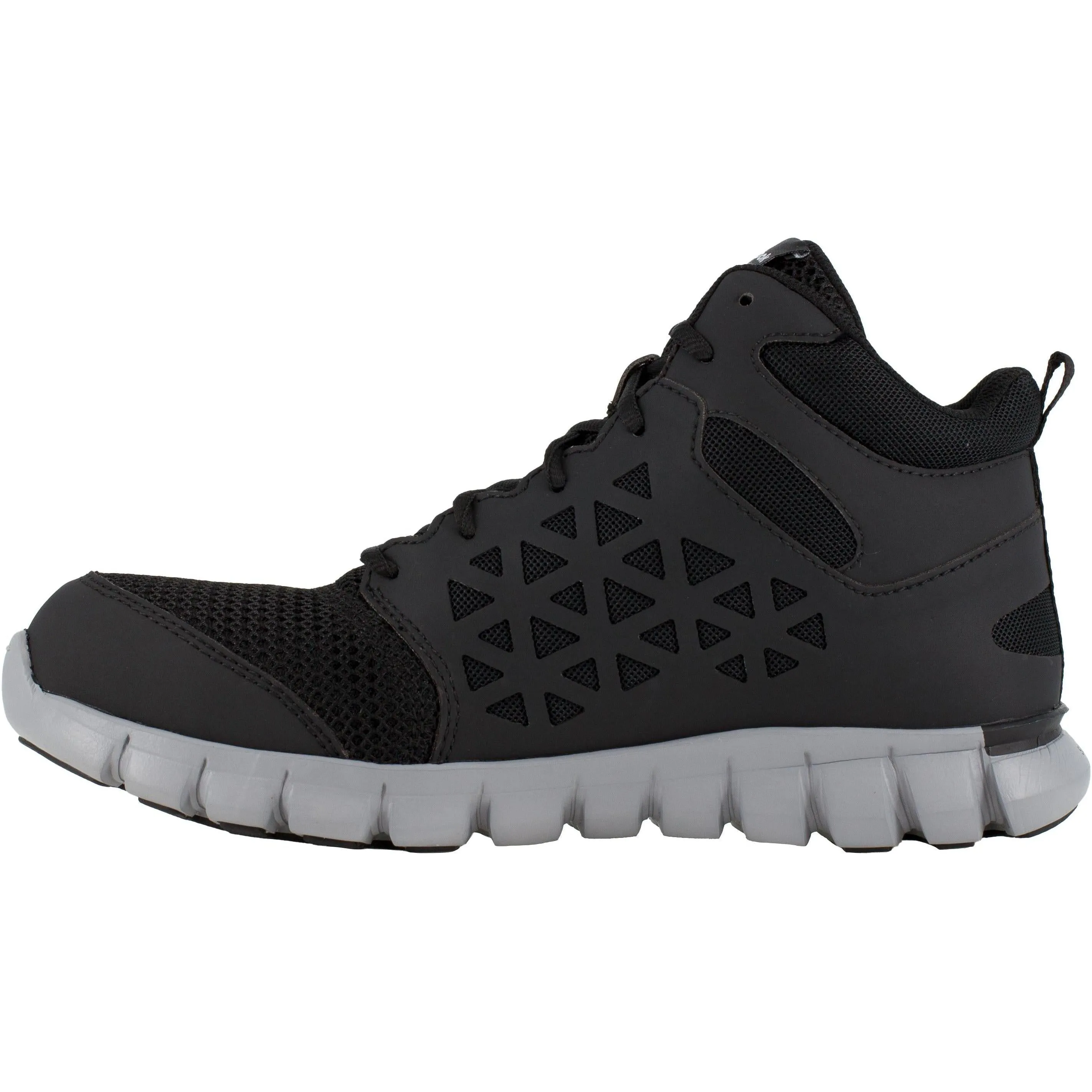 Reebok Men's Sublite Cushion Alloy Toe Athletic Work Shoe- Black- RB4141