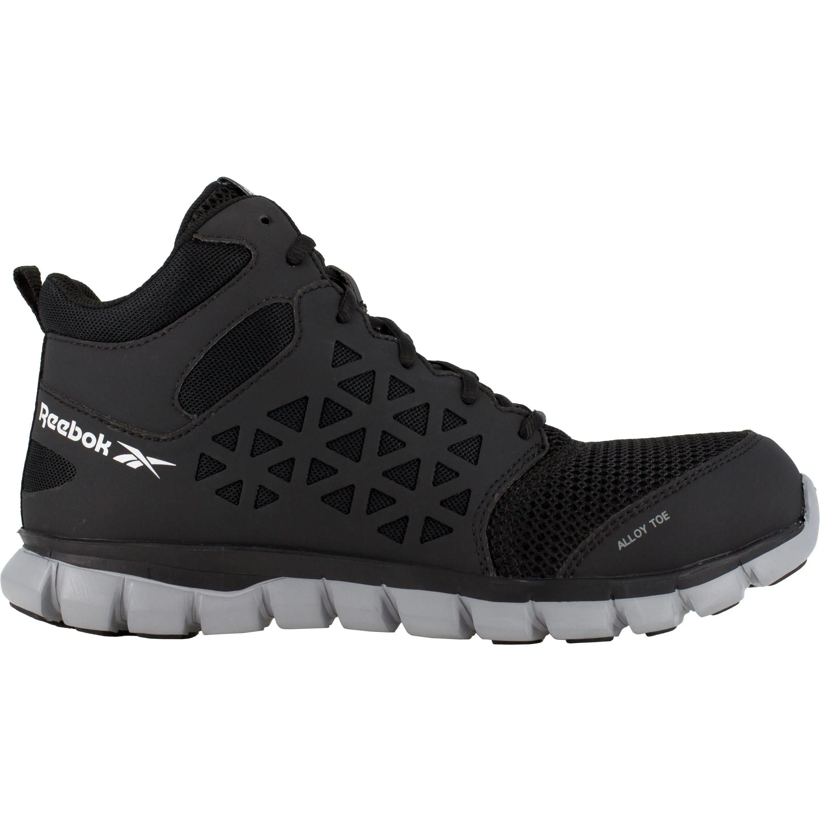 Reebok Men's Sublite Cushion Alloy Toe Athletic Work Shoe- Black- RB4141