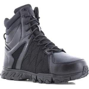 Reebok Men's Trailgrip Tactical 8" Comp Toe Side Zip Tactical Boot- Black- RB3463