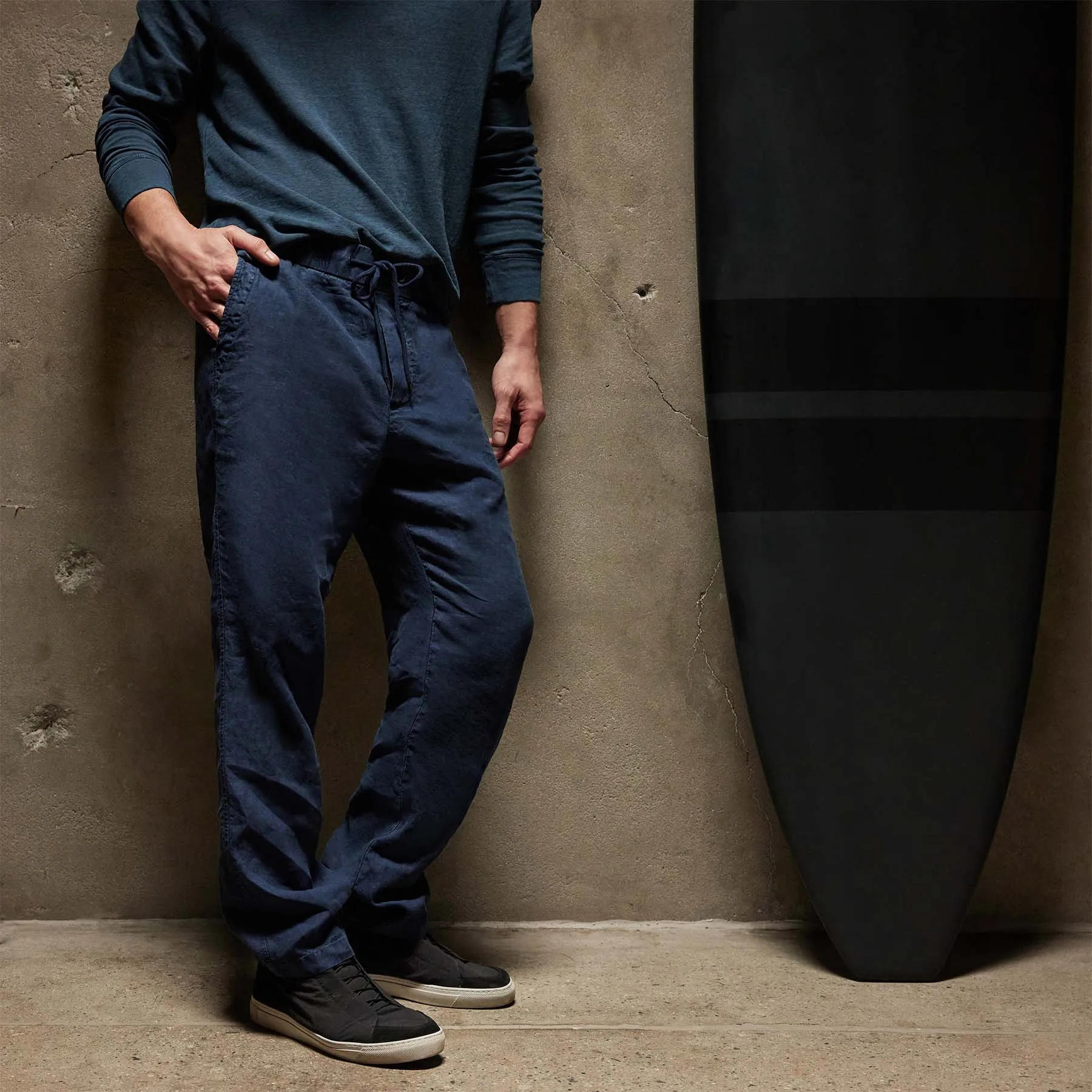 Relaxed Linen Pant - Imperial Pigment