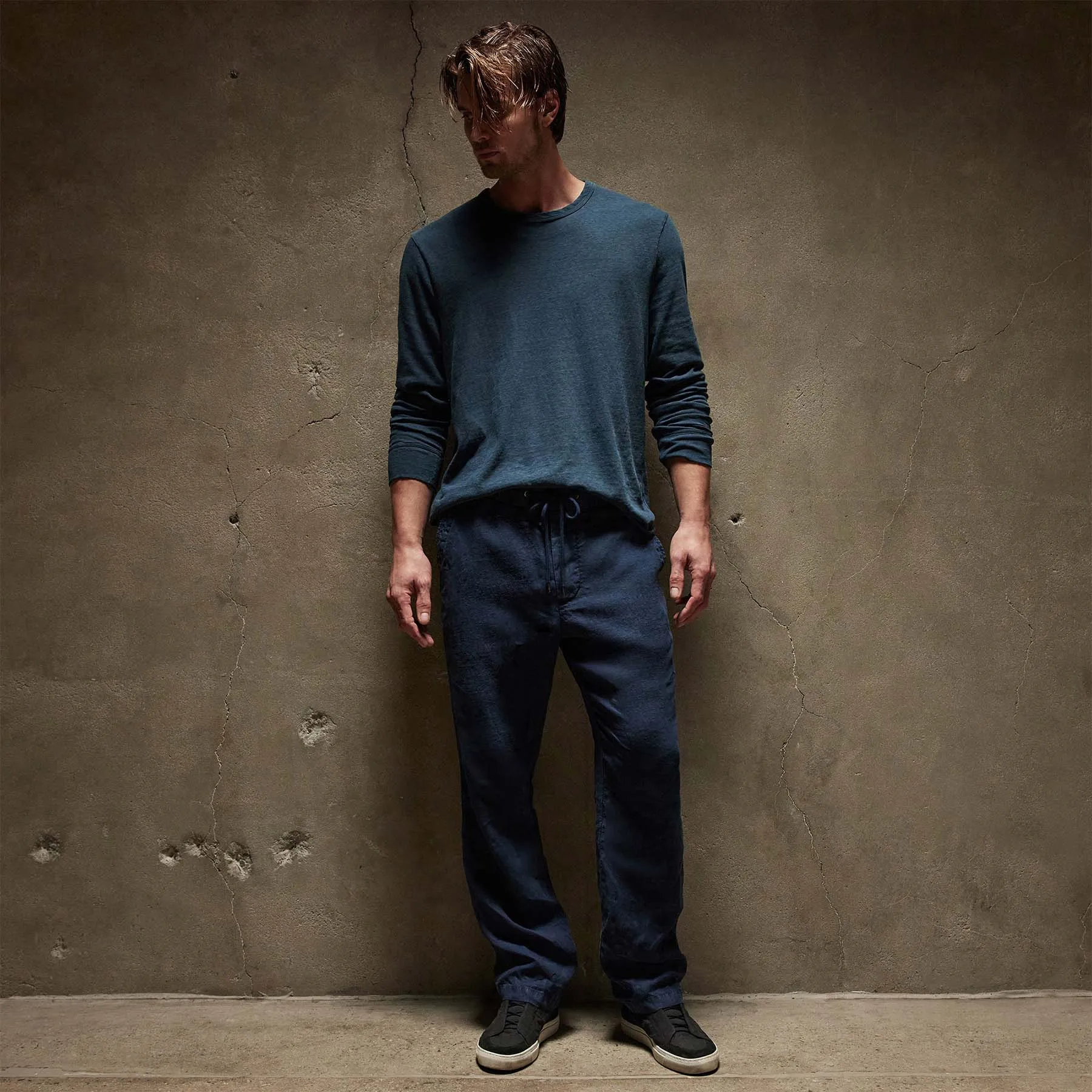 Relaxed Linen Pant - Imperial Pigment