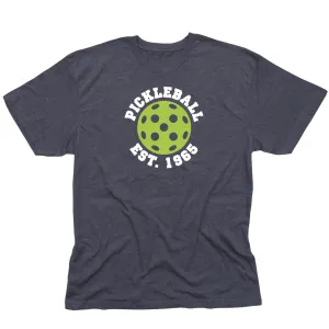 Retro Men's Pickleball Est. 1965. T-Shirt - Vintage Casual Cotton Blend
