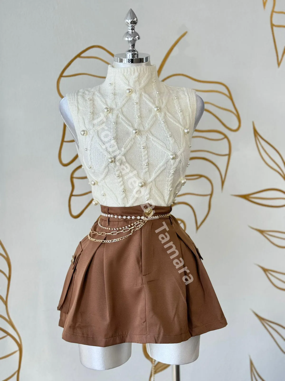 Ribbed Halter Crop Top