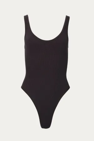 RIBBED STRETCH-MODAL BODYSUIT