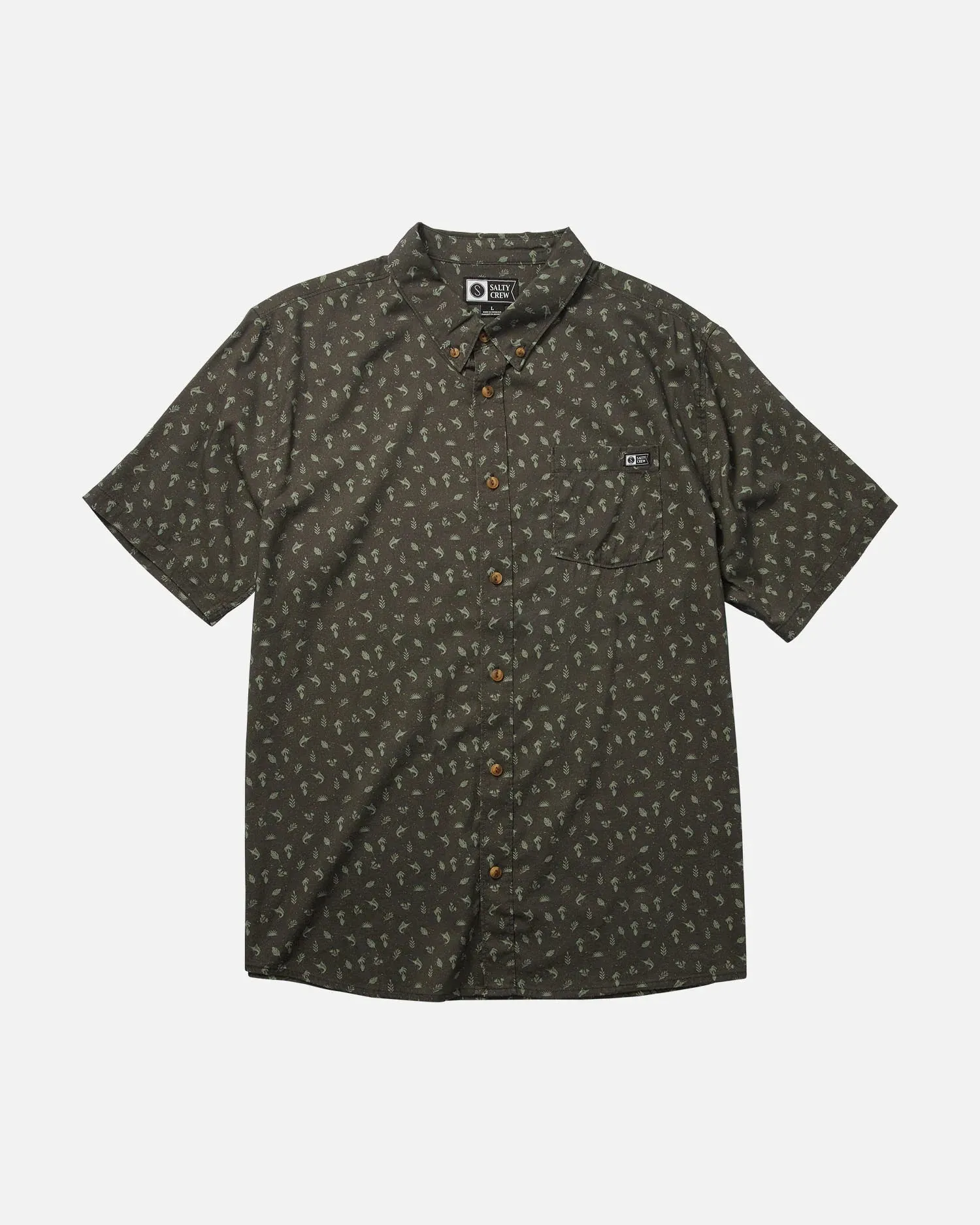 Salty Crew - Coastal Woven Short Sleeve - Charcoal