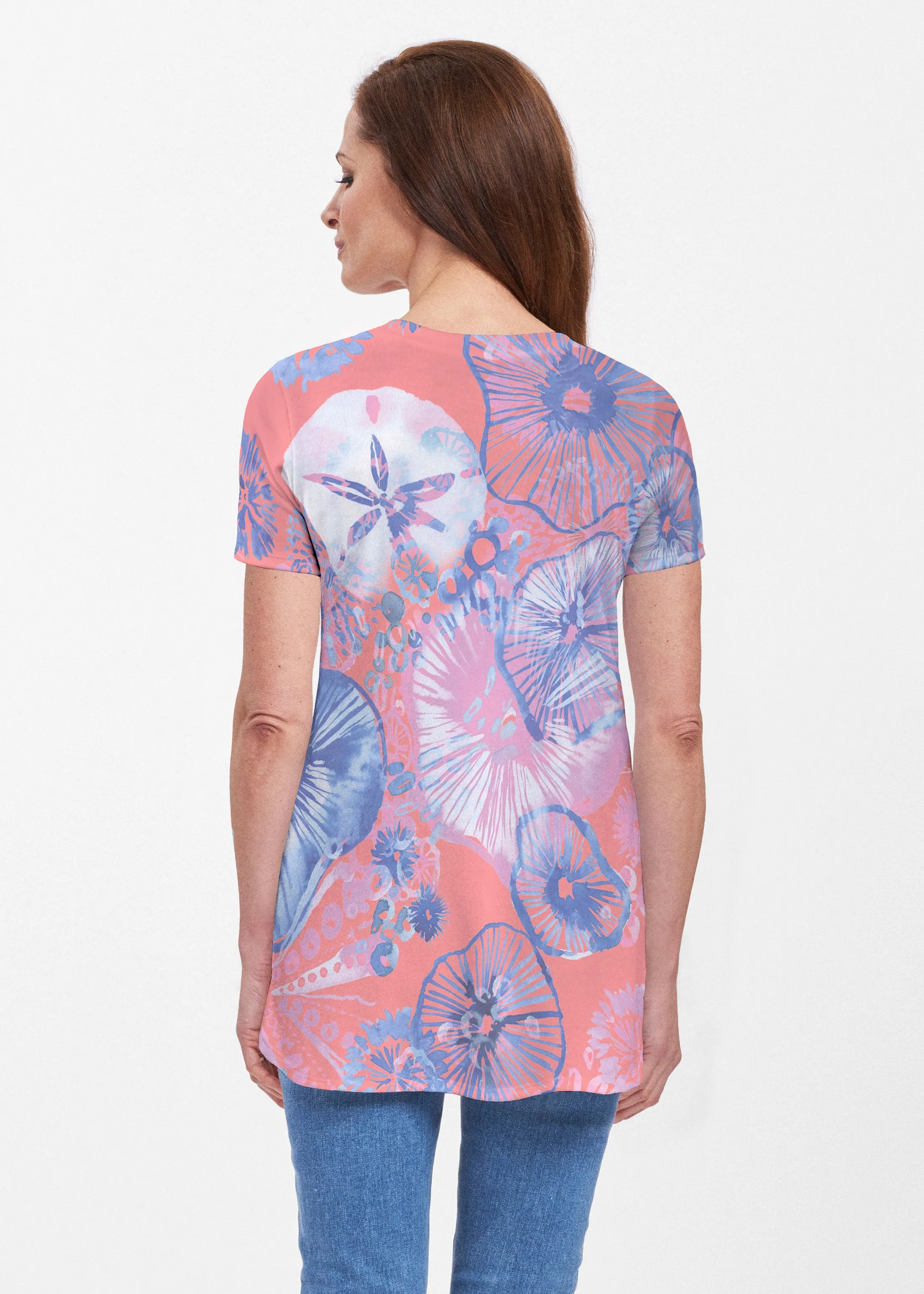 Sand Dollar (16257) ~ Short Sleeve Butterknit tunic