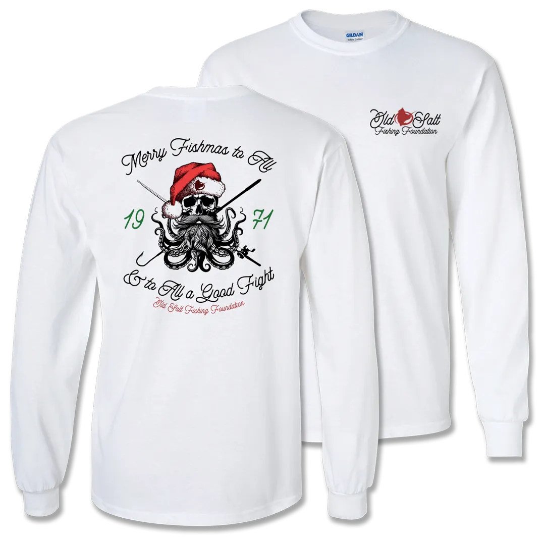 SantaPus - Unisex Long Sleeve Cotton Blend Tee