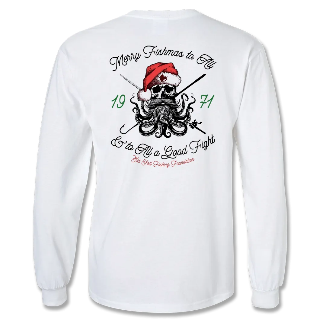 SantaPus - Unisex Long Sleeve Cotton Blend Tee