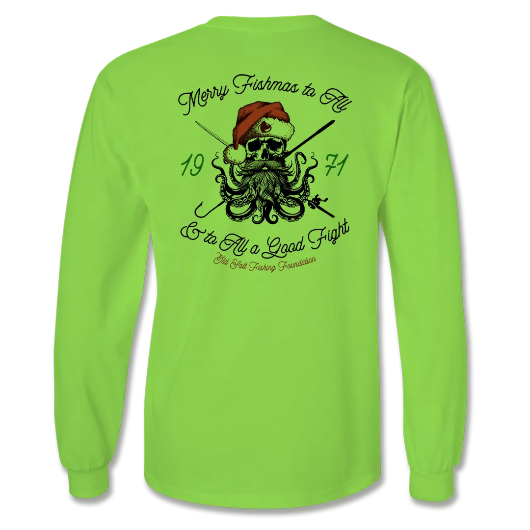 SantaPus - Unisex Long Sleeve Cotton Blend Tee