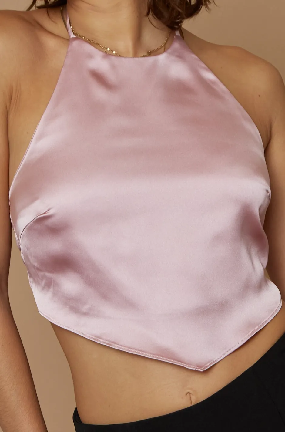 Satin Halter Top