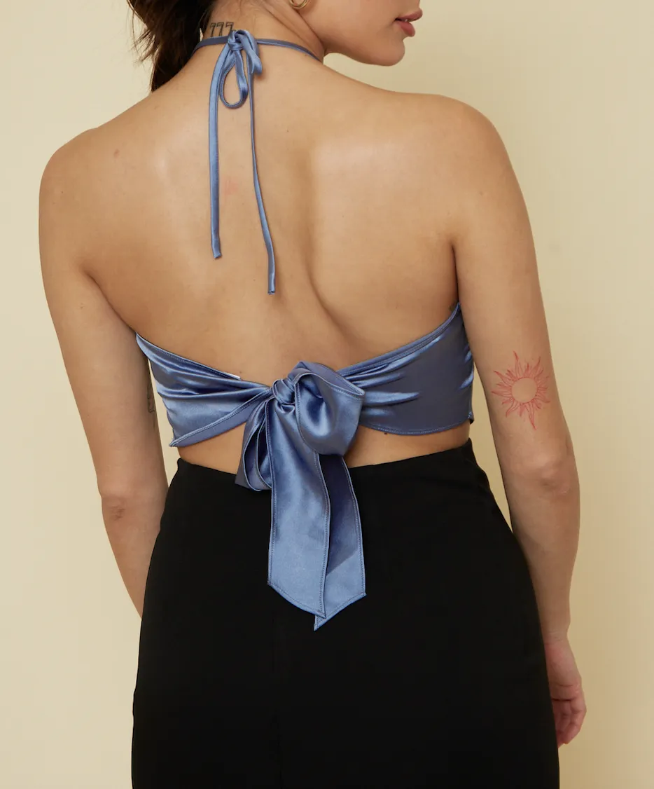 Satin Halter Top