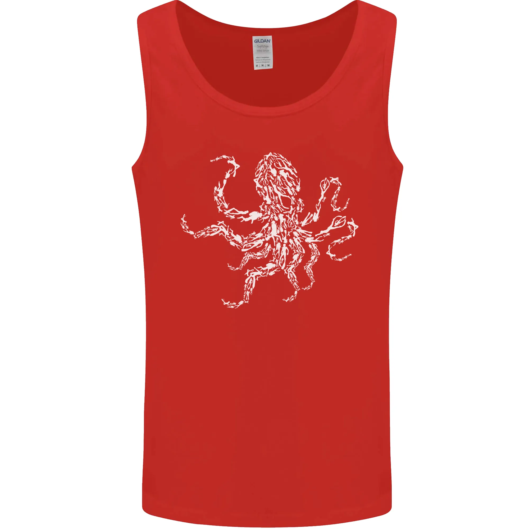 Scuba Diving Octopus Diver Cthulhu Kraken Mens Vest Tank Top