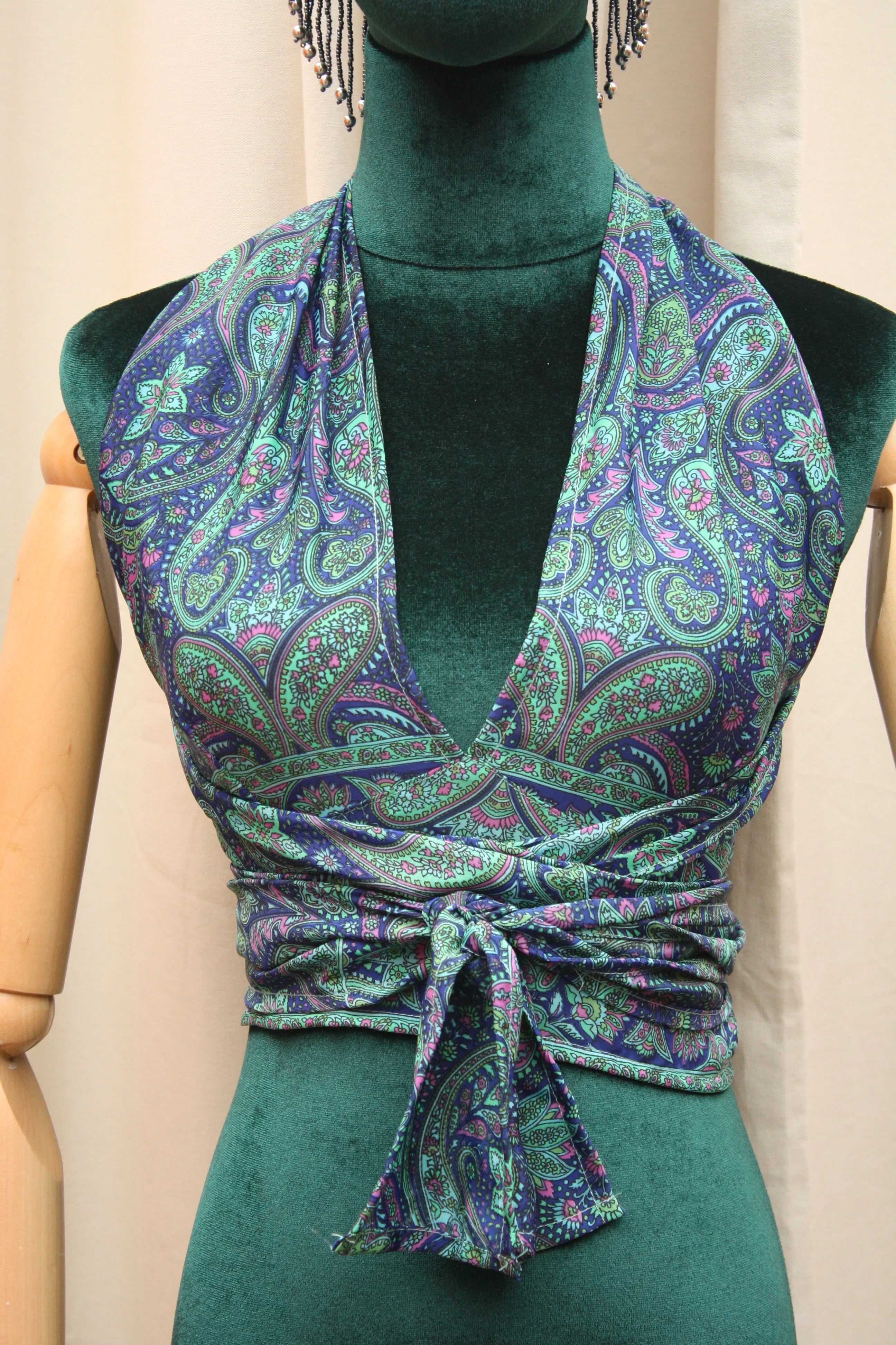 Silk Multi-Way Halter Top