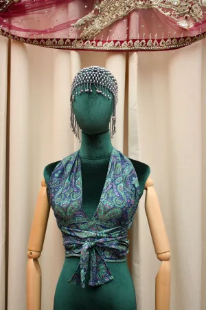 Silk Multi-Way Halter Top