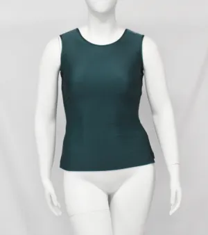 Sleeveless Green Blend Spandex Top