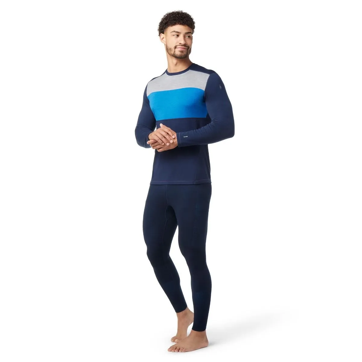 SmartWool Men's Classic Thermal Merino Baselayer Colorblock Crew