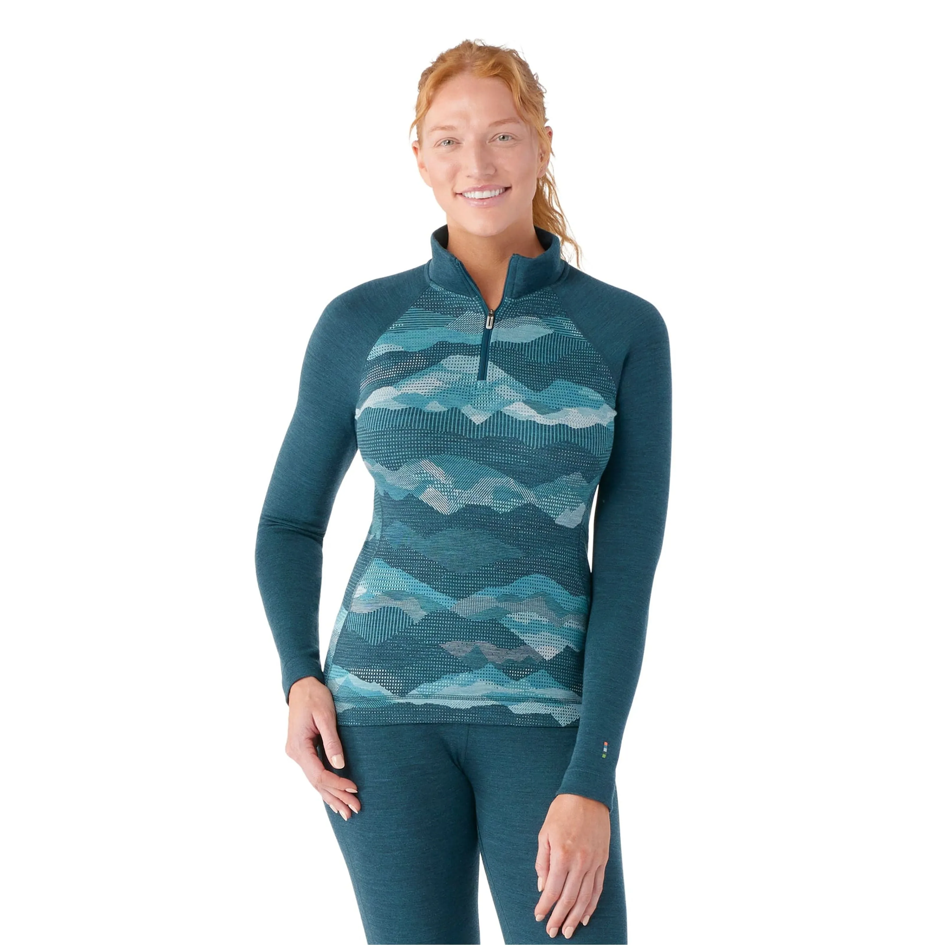 Smartwool Womens Classic Thermal Merino Base Layer 1/4 Zip - Clearance
