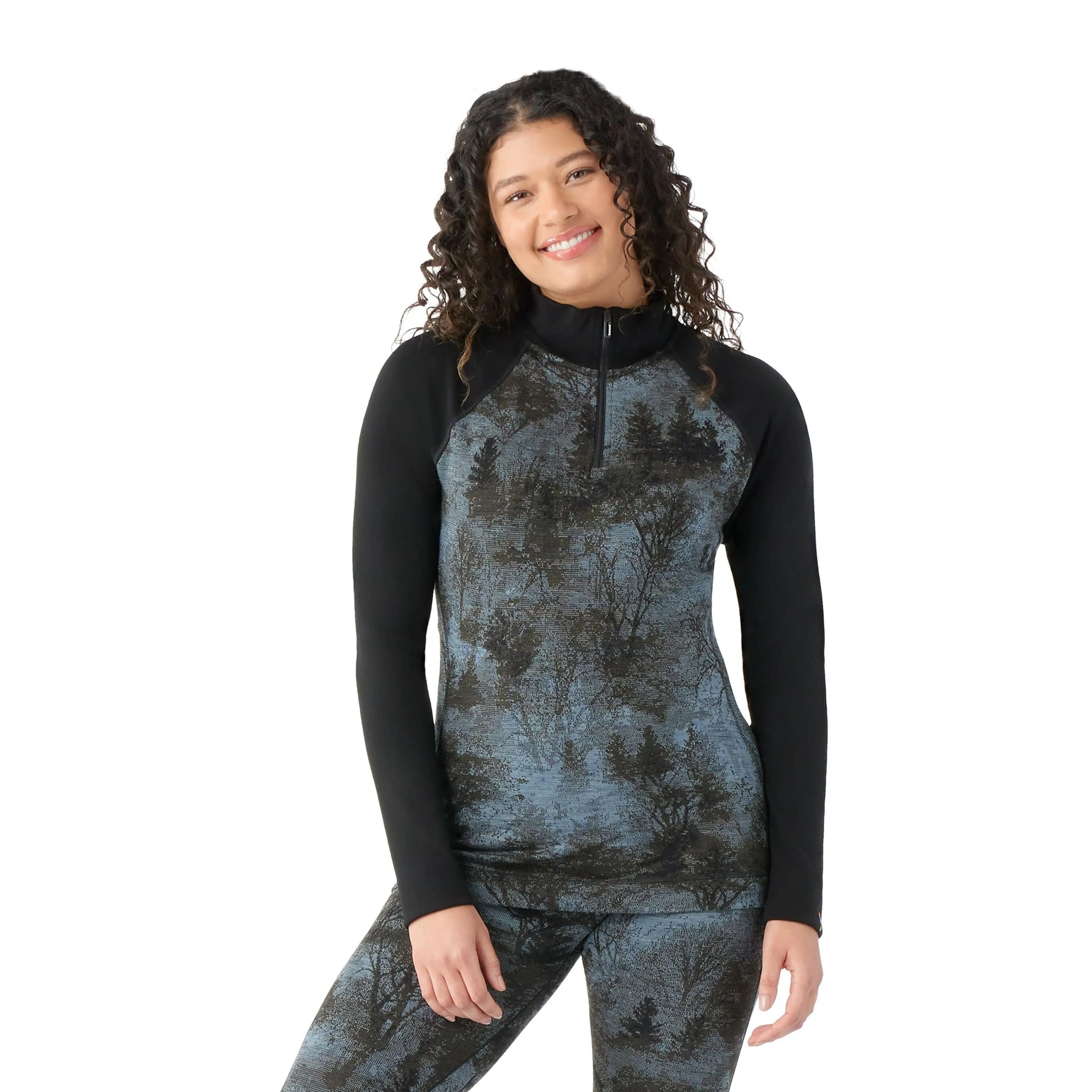 Smartwool Womens Classic Thermal Merino Base Layer 1/4 Zip - Clearance
